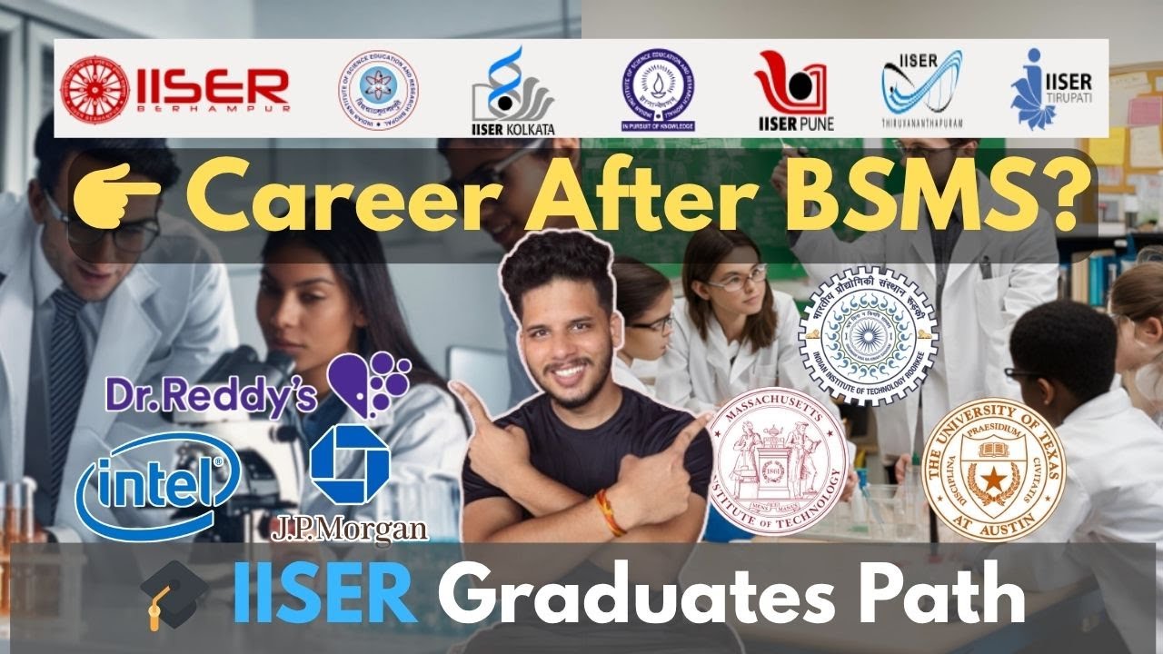 🎓 Career After BSMS from IISER | Job, Research, Higher Studies Opportunities | #iiser #iat