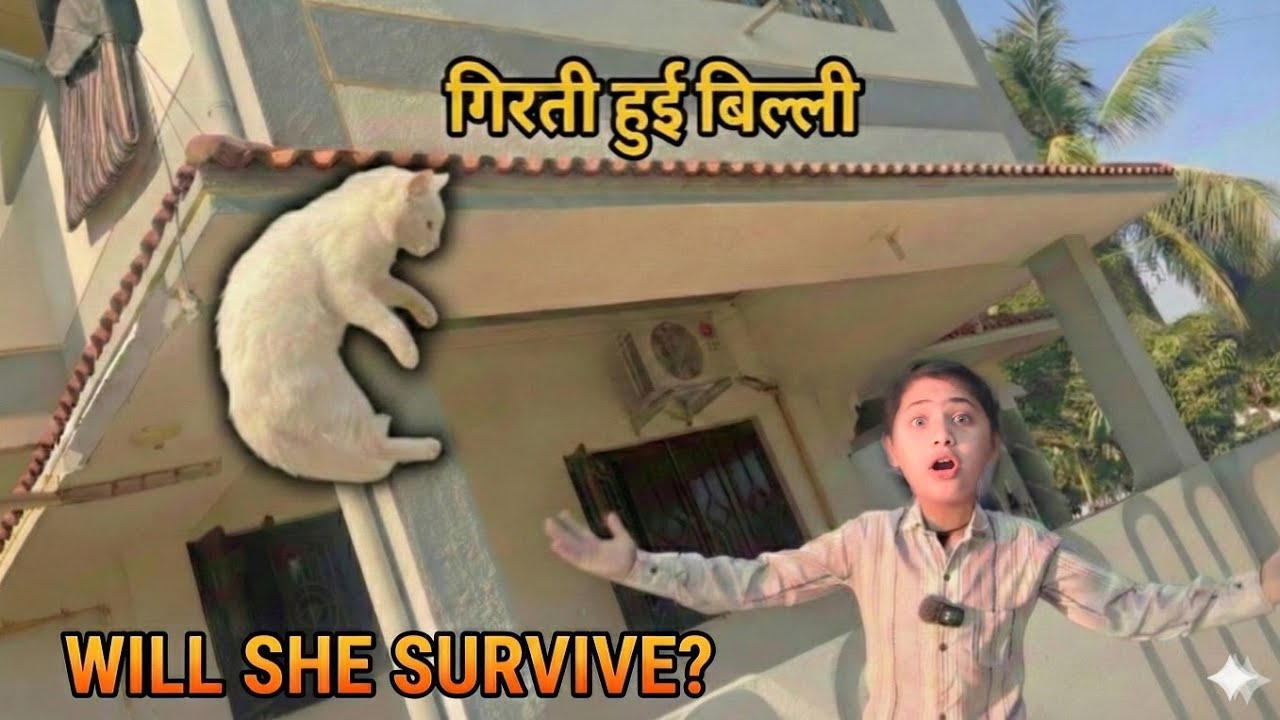 🔥 “OH NO! 😱 Billi Chat Se Gir Gayi… Kya Hamza Use Bacha Payega? | Family Vlog”