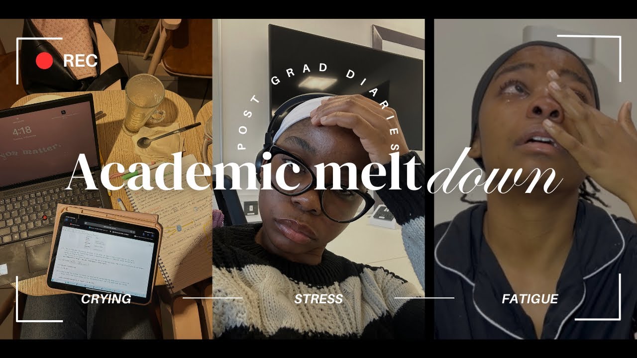 Academic stress ‼️ The other side of being a masters student|Academic Meltdown😭💔