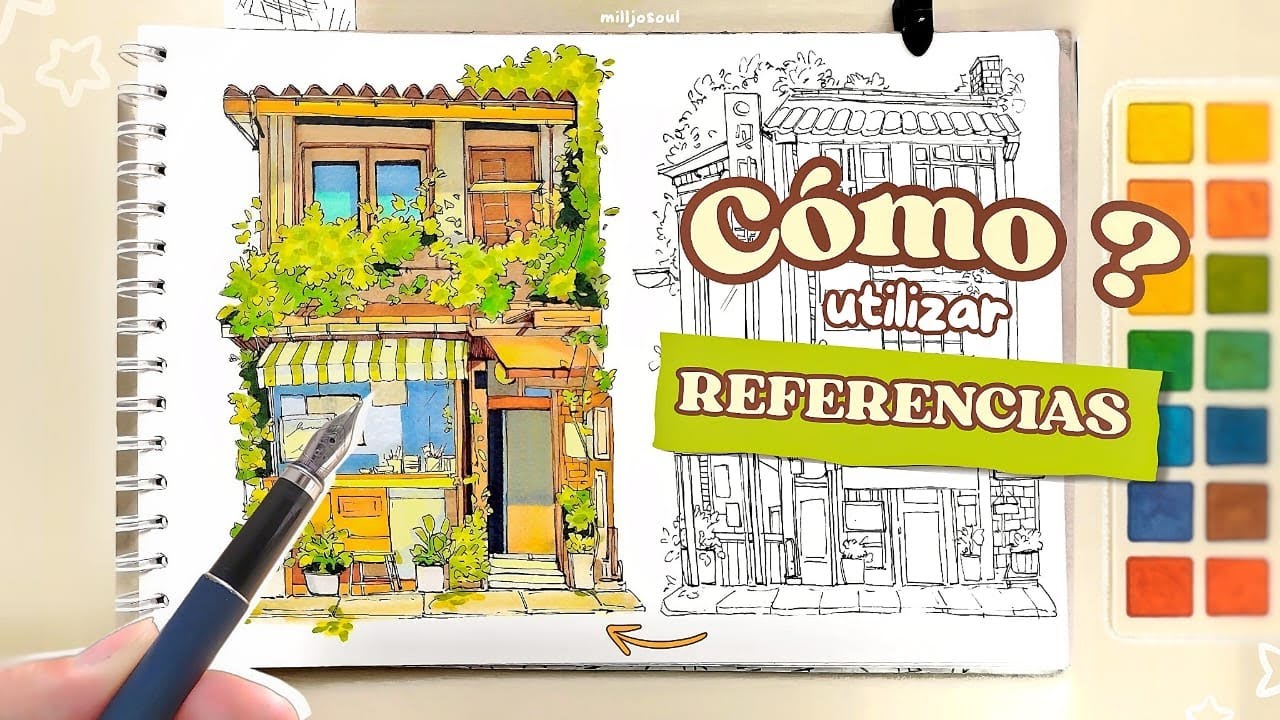 Tutorial de Dibujo +✨ Comó utilizar REFERENCIAS con Milanote 🌱 paint w/me! |