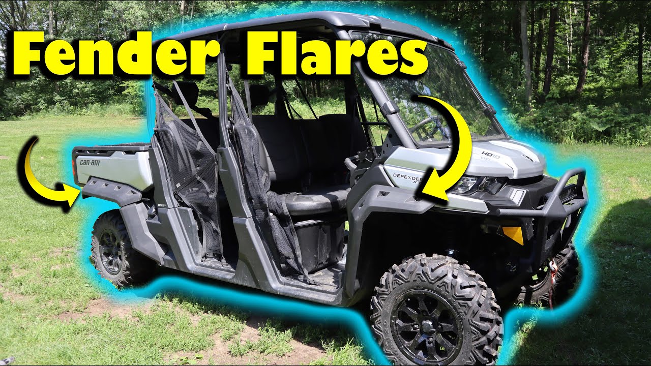 Установка расширителей крыльев на Can-Am Defender!