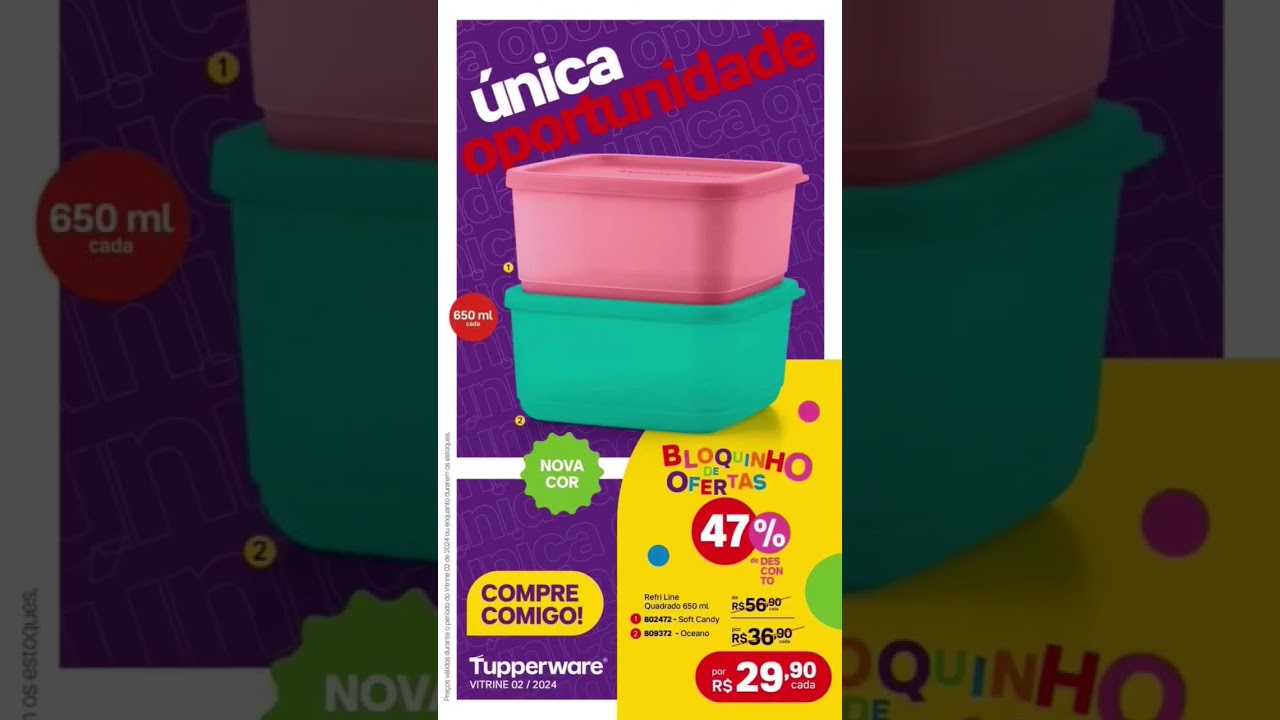 promo&ccedil;&otilde;es do vitrine 02/2024 #tupper #vitrine2