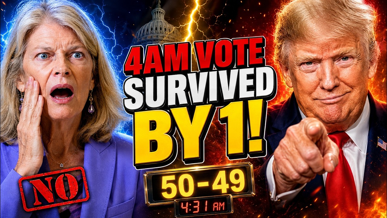 Collins and Murkowski Voted NO at 4AM &mdash; Trump's AG Survived by ONE Vote