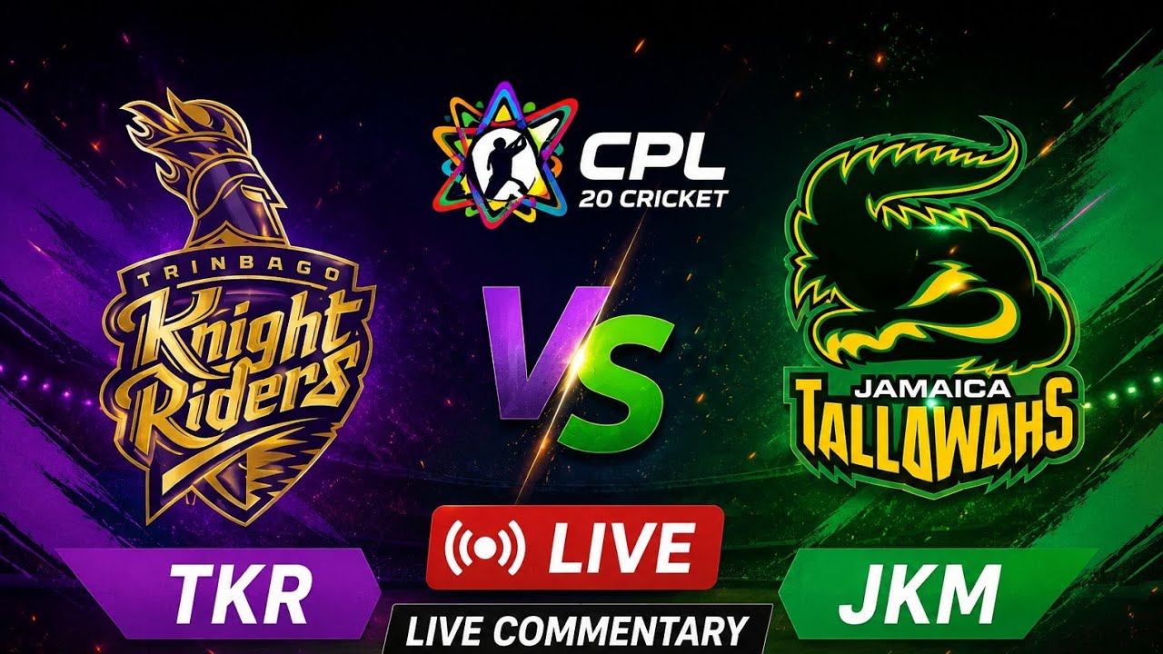CPL.20CRICKET JKM.VS.TKR LIVE METCHA HINDI COMMENTRI