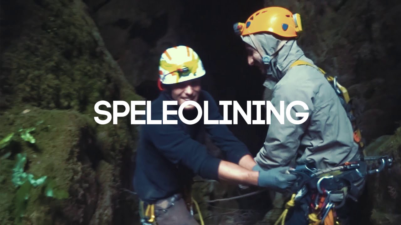 Speleolining at Abime de Rabanel [ -100 m ]