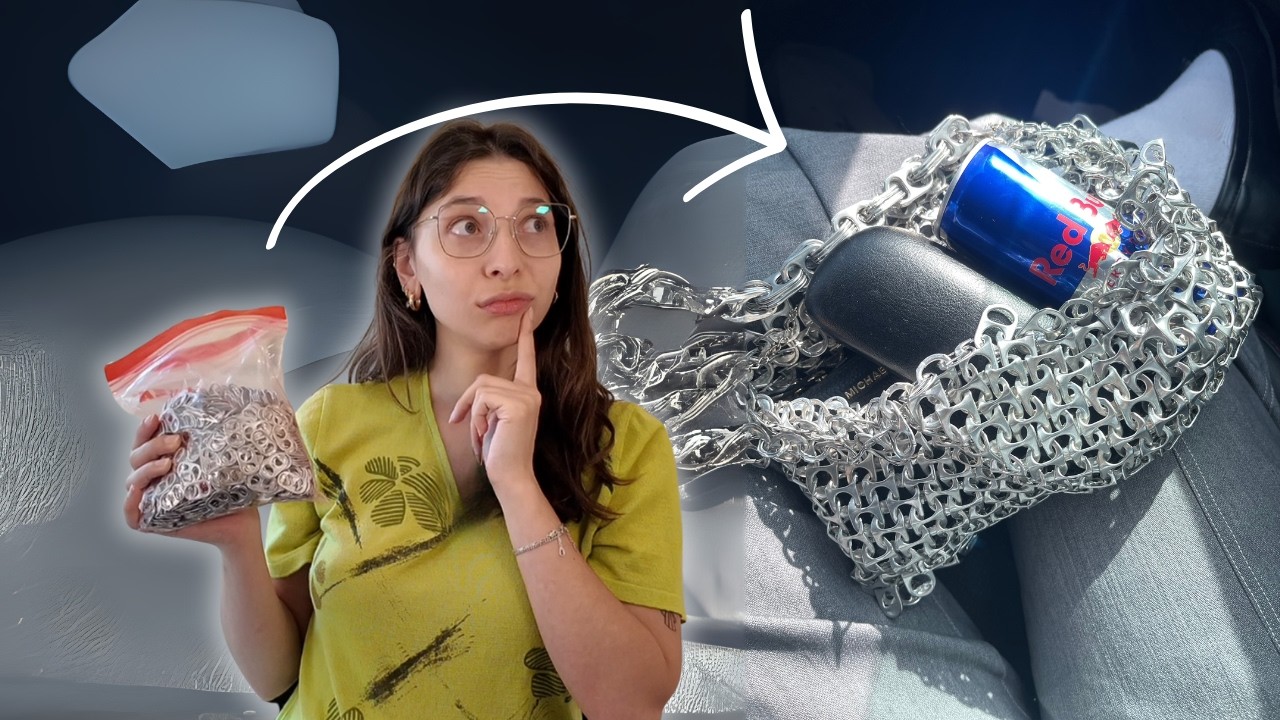 Je pouvais pas me payer le sac Paco Rabanne alors je l'ai fait... avec des capsules de canettes 😱✨