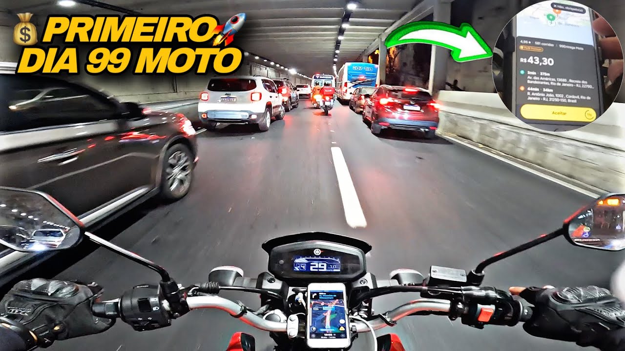 PRIMEIRO DIA 99 MOTO NO RIO DE JANEIRO #ubermoto #99moto