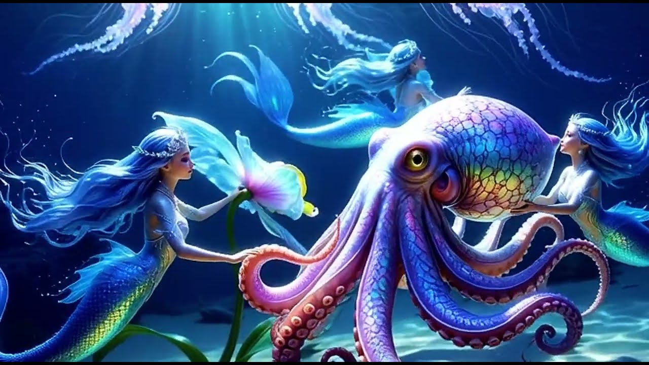 Underwater Fantasy Garden 🌸 Magical Creatures Beneath the Sea