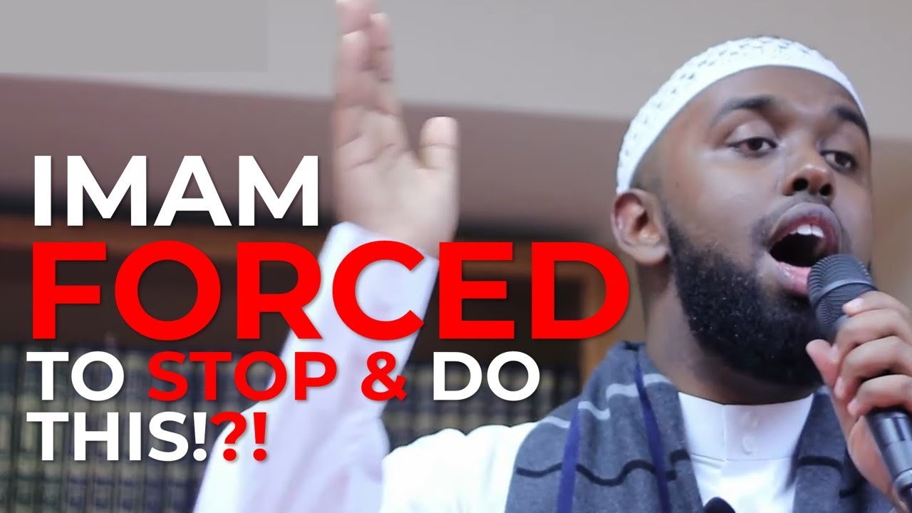 Imam Forced to Stop Talk & Do This! | Jamal AbdiNasir at Masjid al-Humera