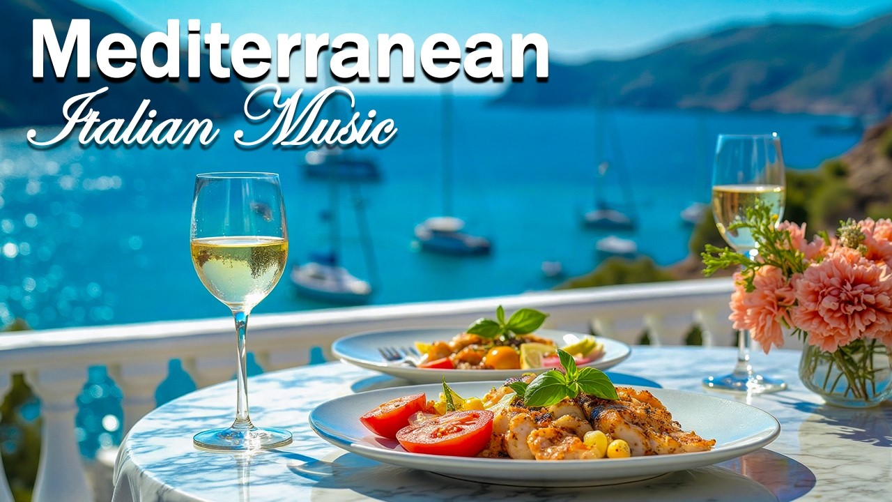 🎶 Peaceful Mediterranean Music & Italian Vibes 🎶 Lake Como Luxury Villa & Morning Serenity 4K