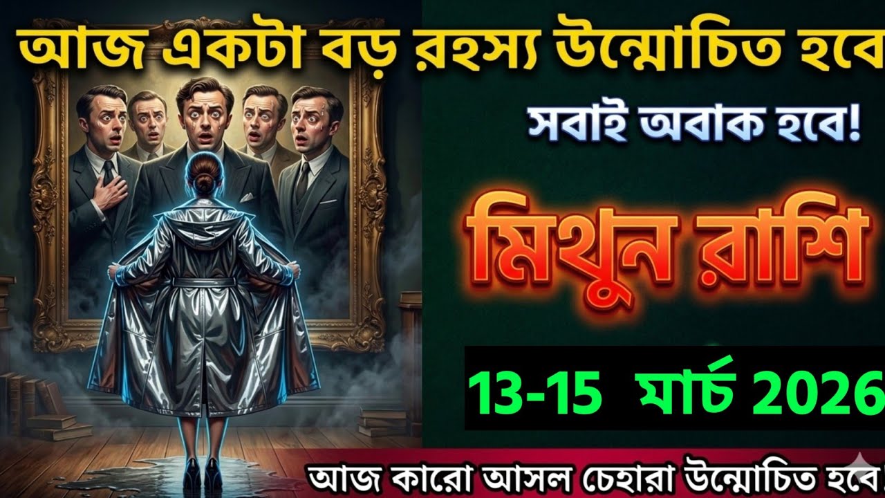 মিথুন রাশি,০৯-১১ মার্চ ২০২৬ আজ একটা বড় রহস্য উন্মোচিত হবে সবাই অবাক হবে!