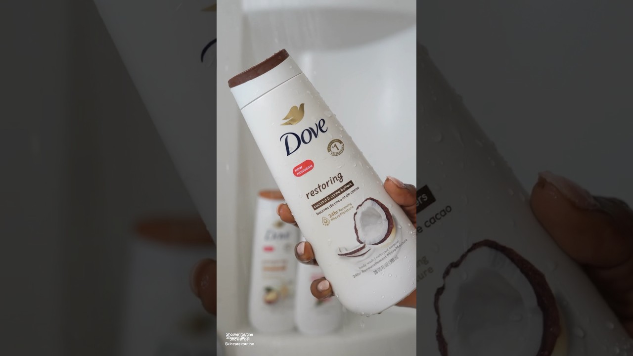 Shower time with dove shower gel. A product you should add to your skincare routine. #skincare