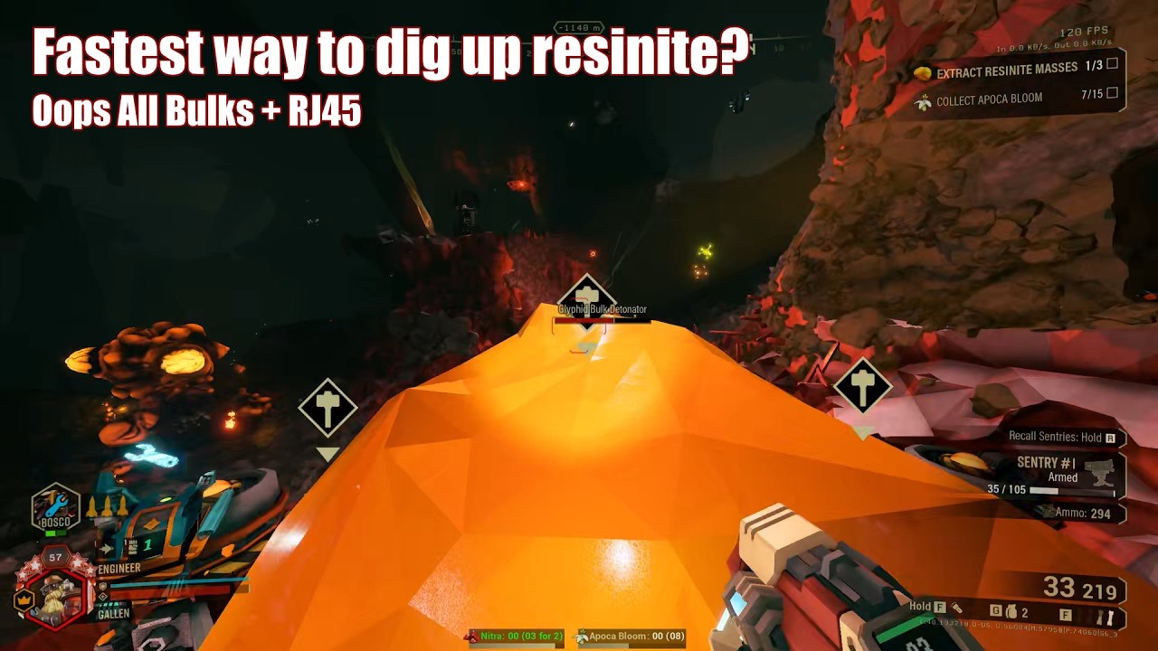 Fastest way to dig up resinite? #deeprockgalactic