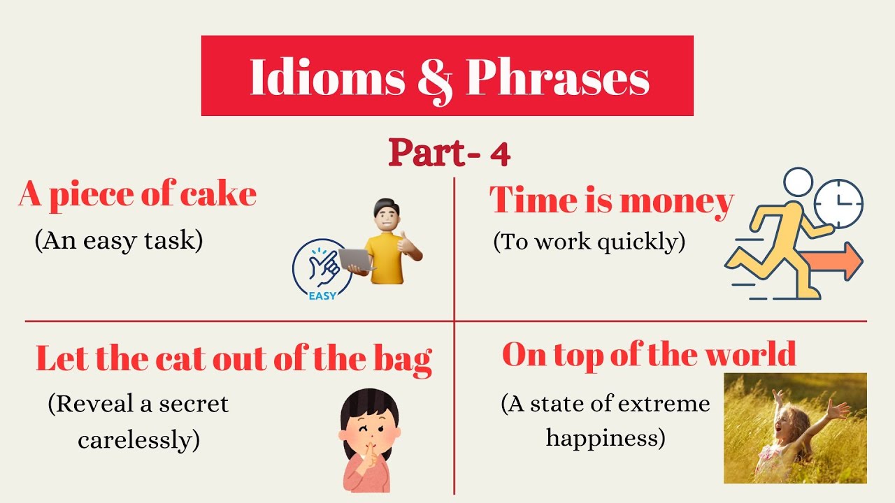 200 Idioms & Phrase Challenge - Part 4 (with Meanings, Pictures and Examples)