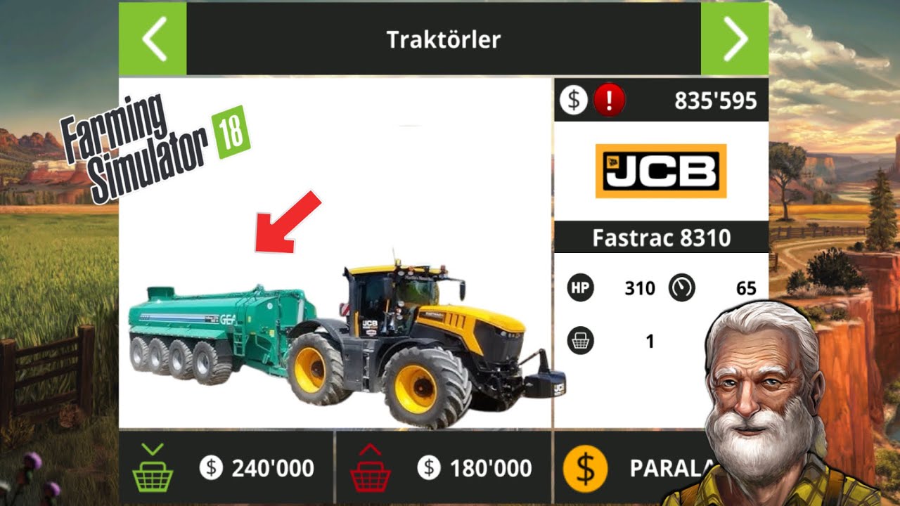 Fs18 JCB Traktör’le biyogaz gübre dağıtmak - traktör oyunu Farming simulator18