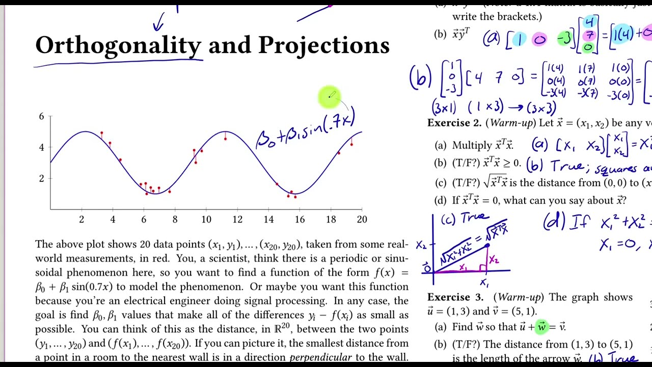 Linear Algebra 5.1 part 1