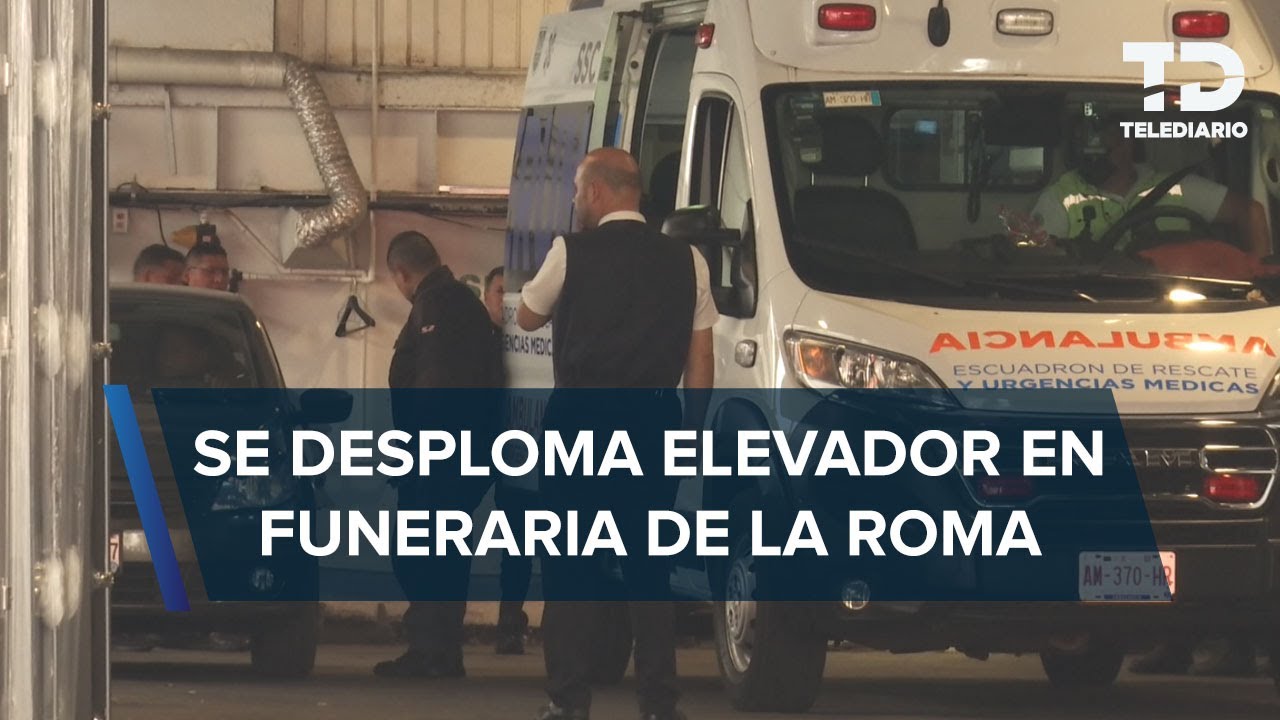 Elevador de carga cae en funeraria de CdMx; reportan una persona lesionada