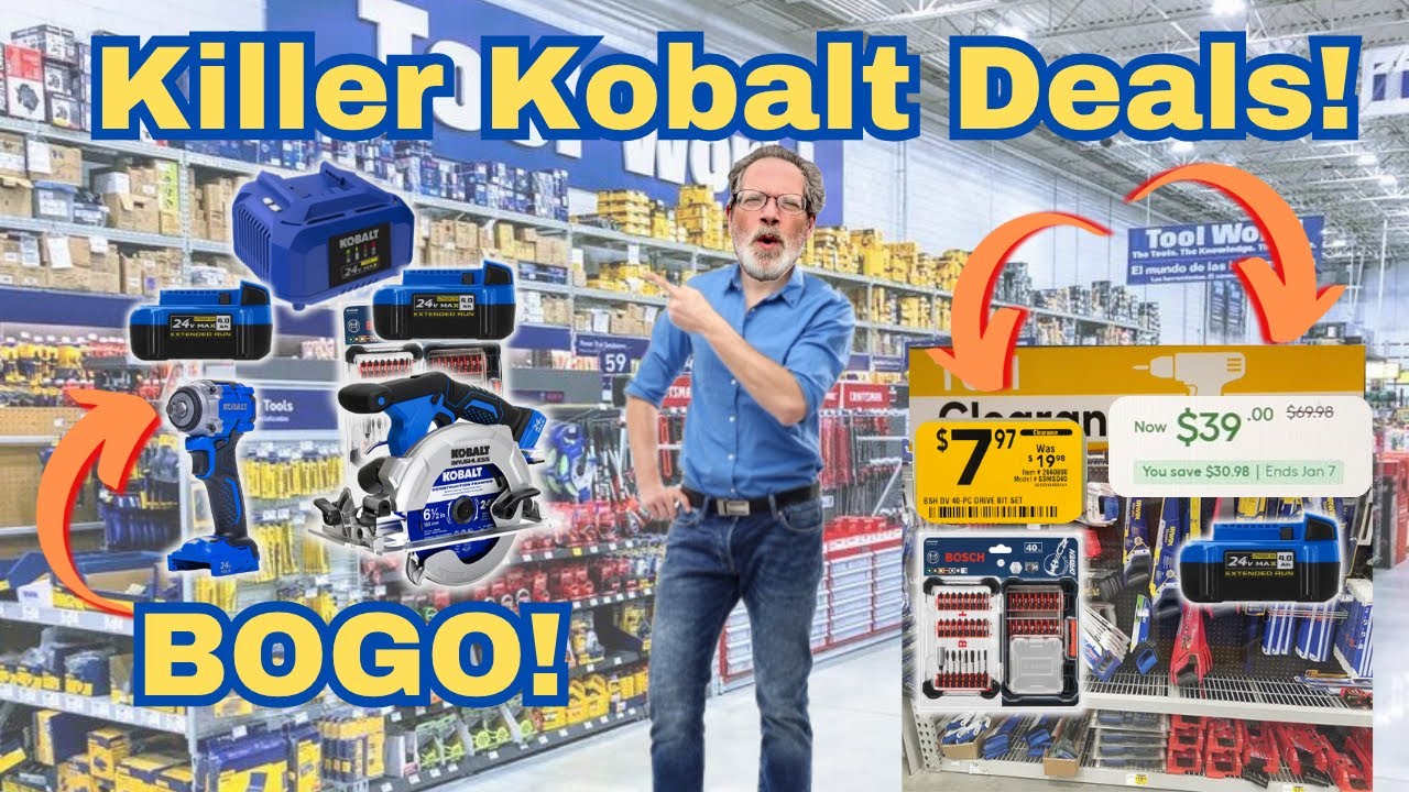 Распродажа электроинструментов Killer Kobalt и безумные предложения на аккумуляторы в Lowe's!