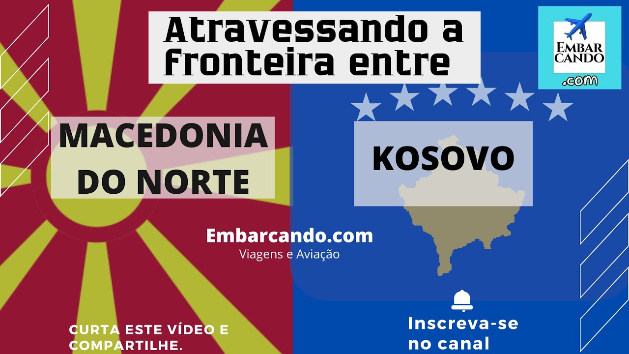 FRONTEIRA MACEDÔNIA X KOSOVO - Atravessando a fronteira de ônibus #macedonia #kosovo #border