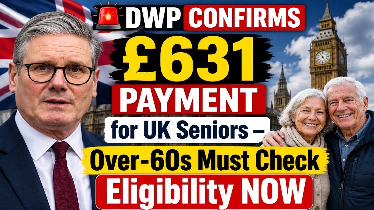 🚨 DWP ПОДТВЕРДИЛО ВЫПЛАТУ &pound;631 для пожилых людей в Великобритании &mdash; Лицам старше 60 лет нужно ПРО...