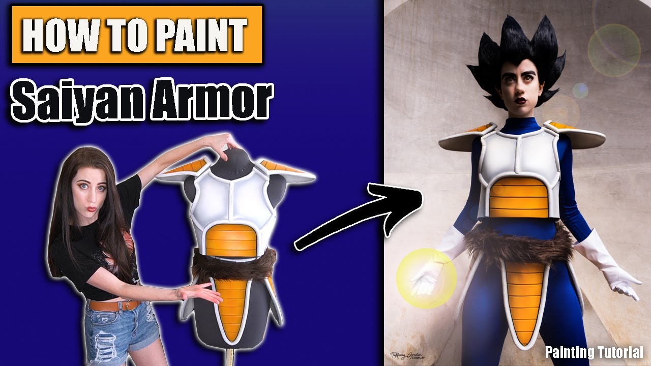 How to paint Saiyan Armor (Vegeta) from the anime Dragon Ball | Cosplay Tutorial