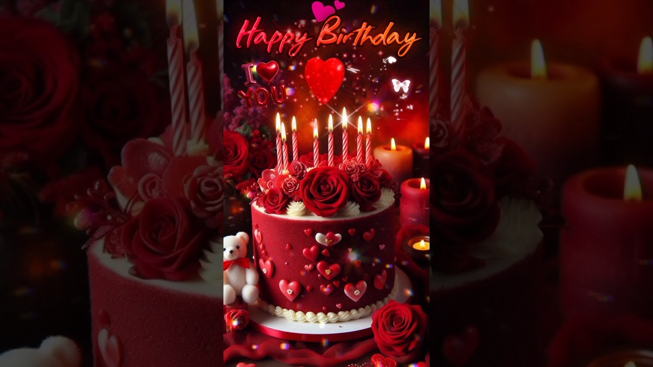Happy Birthday My Love 💖 | Heartfelt Birthday Wish #happybirthday #happybirthdaysong #cake