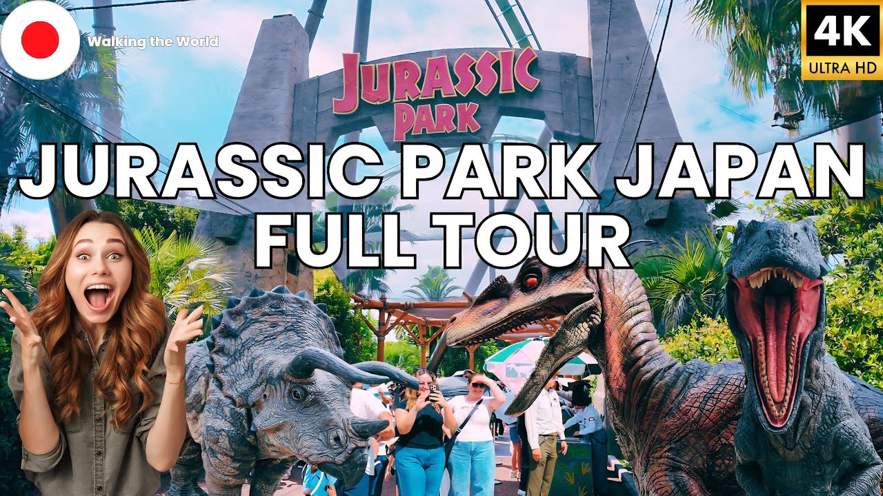 Jurassic Park Japan FULL Tour 2026 at Universal Studios | T-Rex, Raptors & Refurbished Rides [4K]