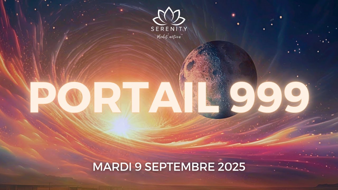 ✨ 999 - 10 MIN Méditation du Puissant GRAND PORTAIL énergétique de 2025 - Mardi 9 Septembre 2025