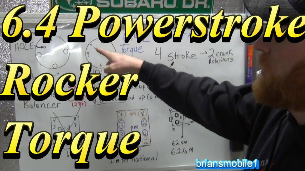 6.4L Powerstroke Rocker Крутящий момент