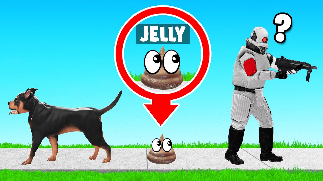 Jelly was Hiding as dog Poop! (Gmod Prop Hunt)