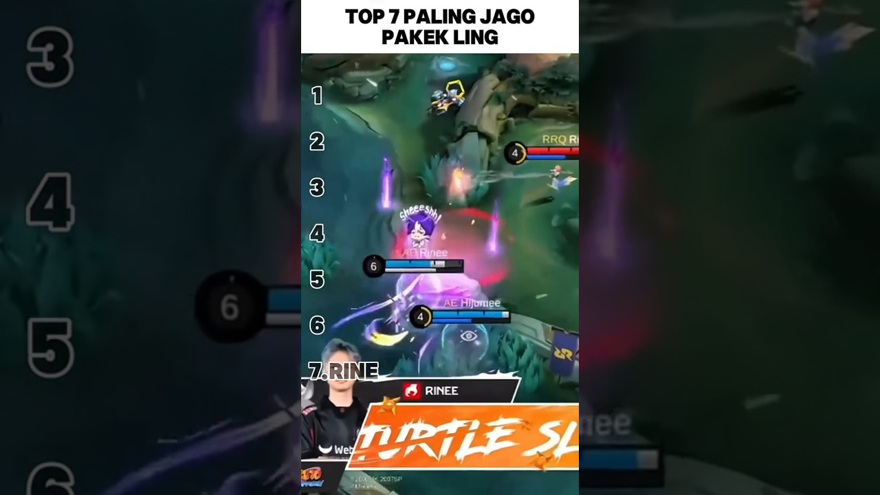 top 7 paling jago pakek Ling #mobilelegends #mlbb #mplid