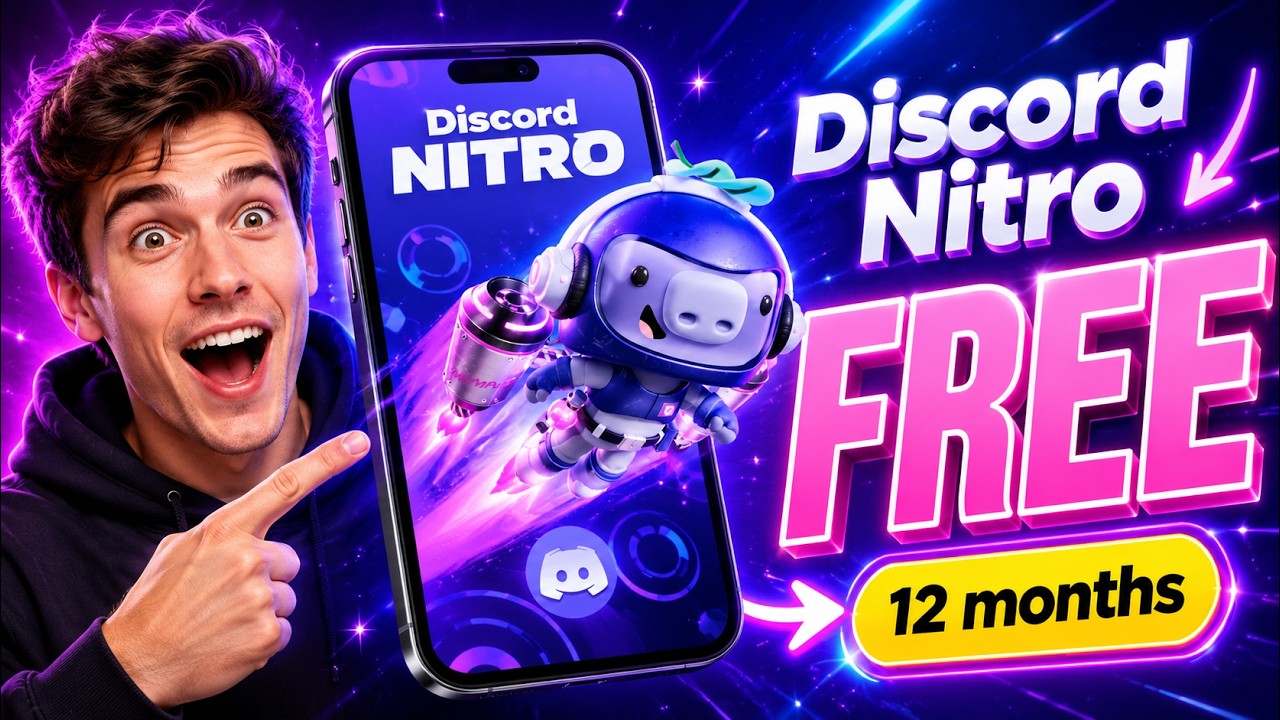 Как получить БЕСПЛАТНЫЙ DISCORD NITRO на 12 месяцев (Обновление 2026) &mdash; Туториал по бесплатному D...