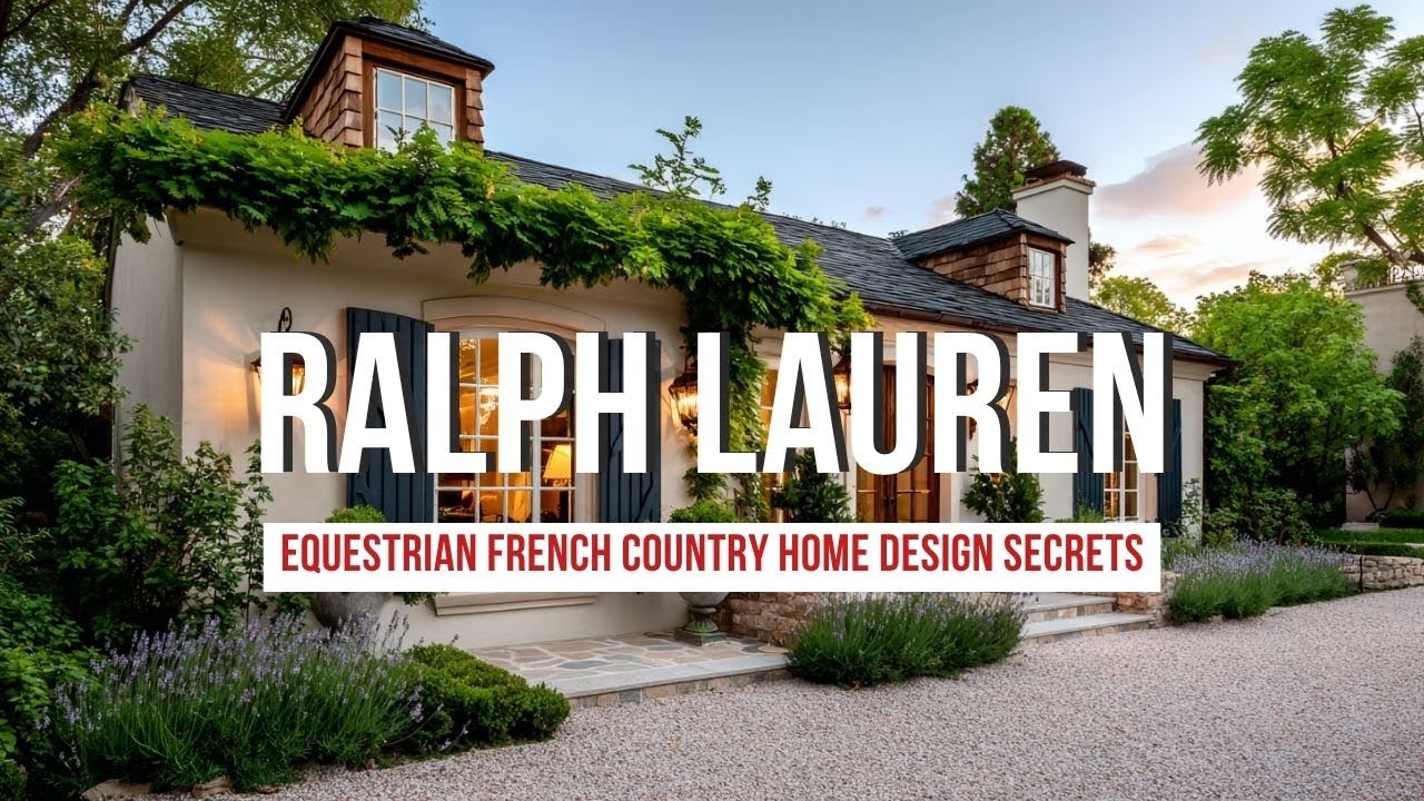 Ralph Lauren Inspired Equestrian French Country Home Design Secrets