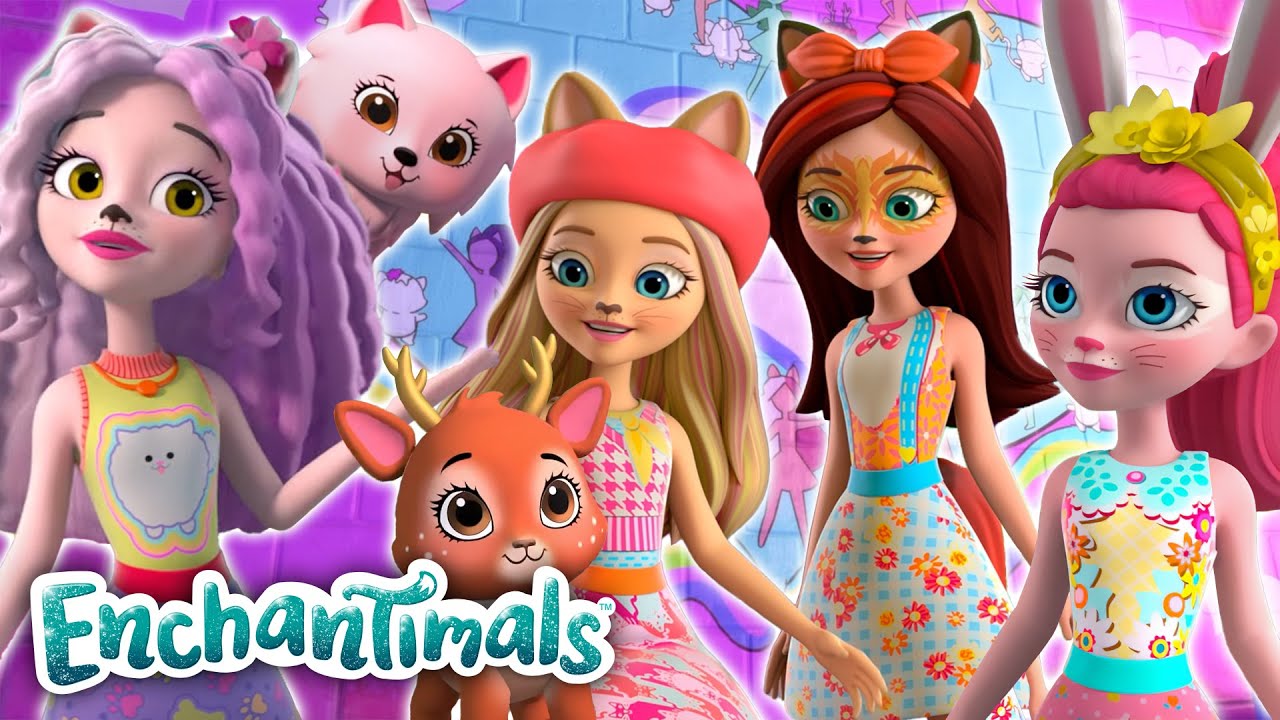 Enchantimals városi mesék | Enchantimals átveszi a városi életet! | Epizód 3-4 | Enchantimals Magyar