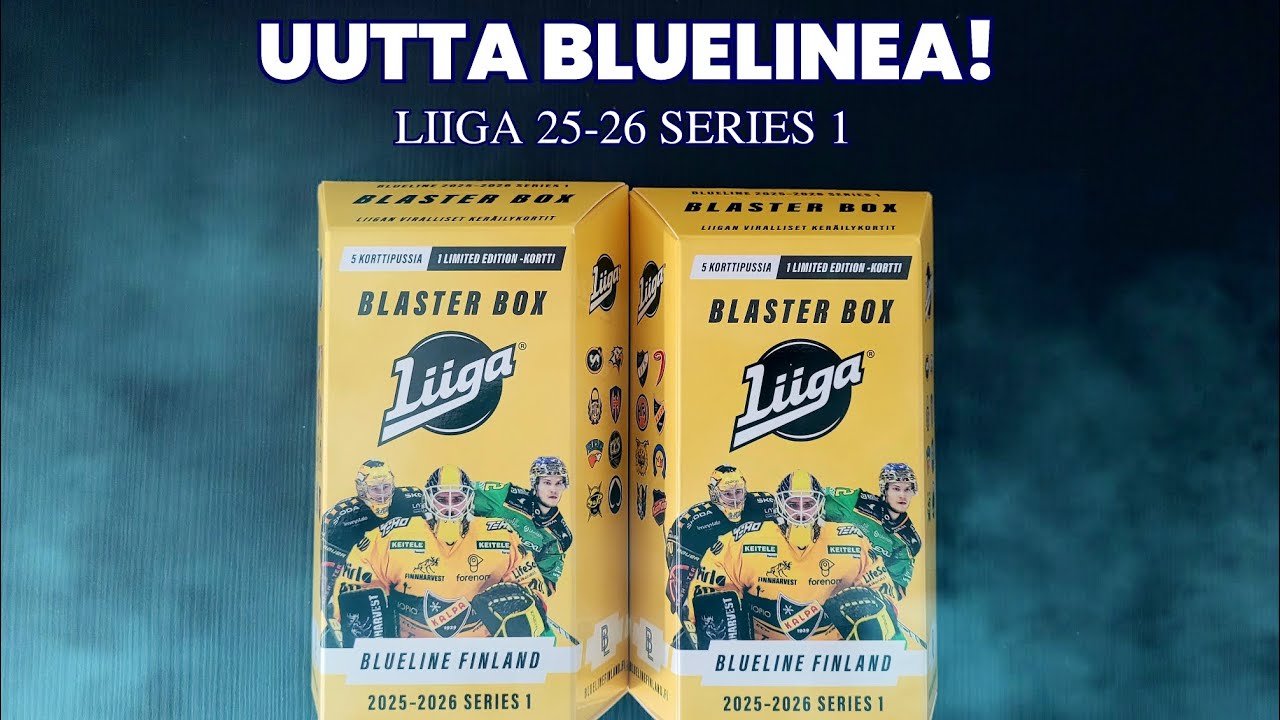 Uudet Liigakortit ja heti RARE nimmari! | Liiga Blueline 25-26 Blaster Box x2