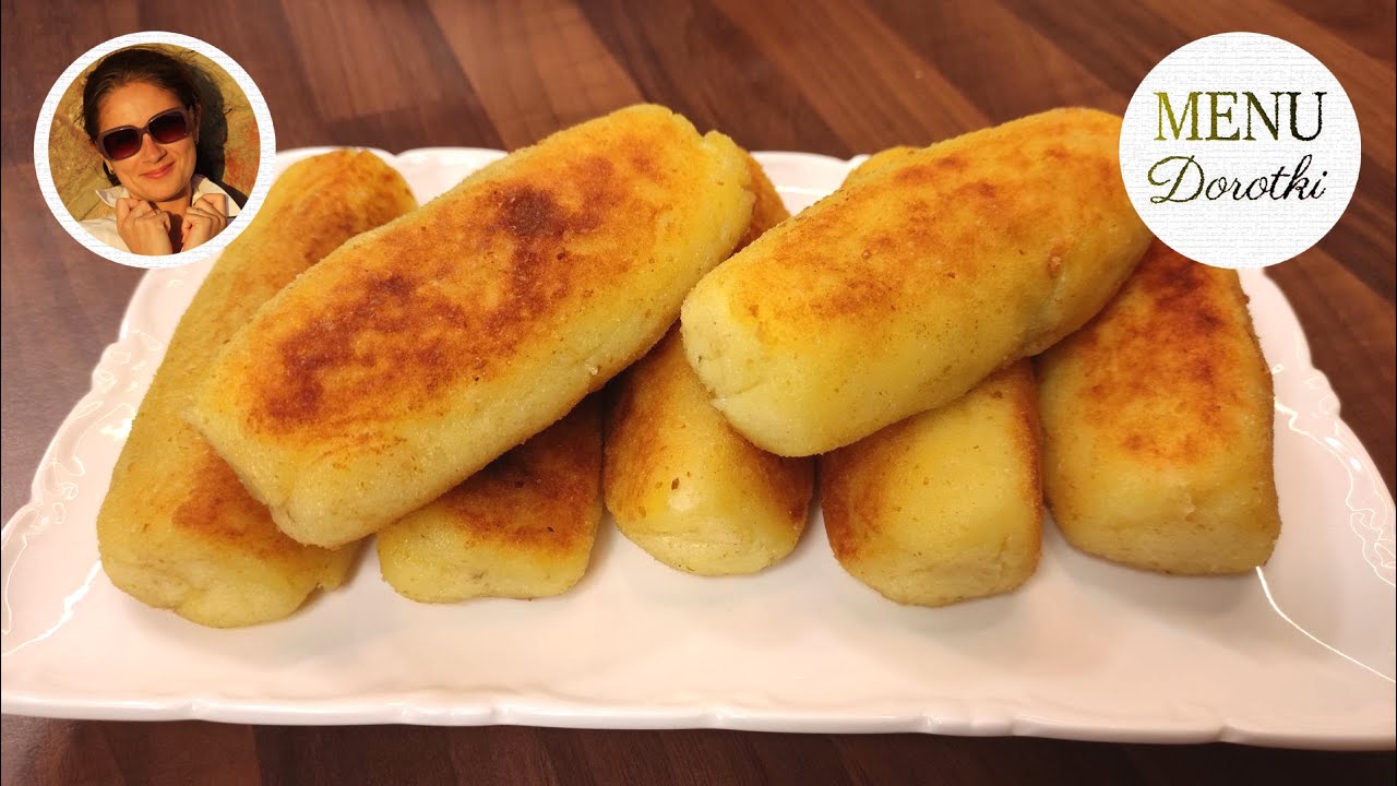 Krokiety ziemniaczane nadziewane pieczarkami. Przepis jak zrobić roladki ziemniaczane. MENU Dorotki.