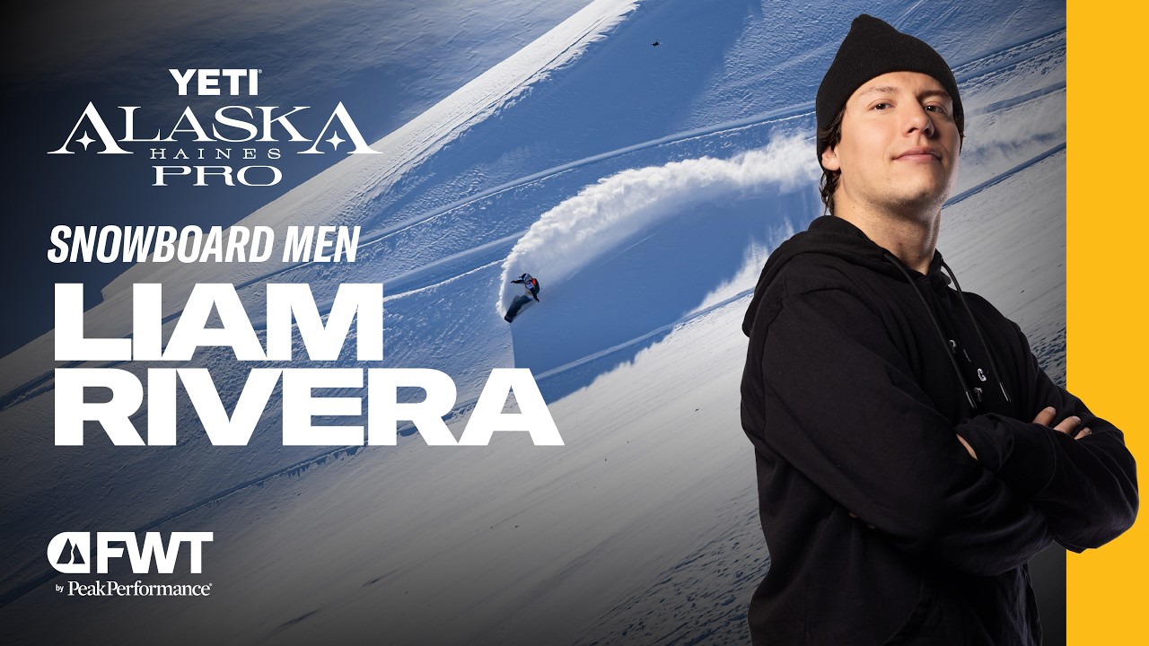 Лиам Ривера, сноубордист, второе место в заезде среди мужчин | YETI Alaska Haines Pro 🏂