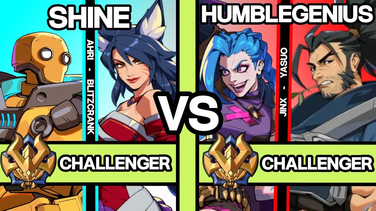 2XKO ▰ RANK 1 CHALLENGER LEFFEN (Jinx/Yasuo) vs SHINE (Ahri/Blitzcrank) ▰ 2XKO Pro Replays