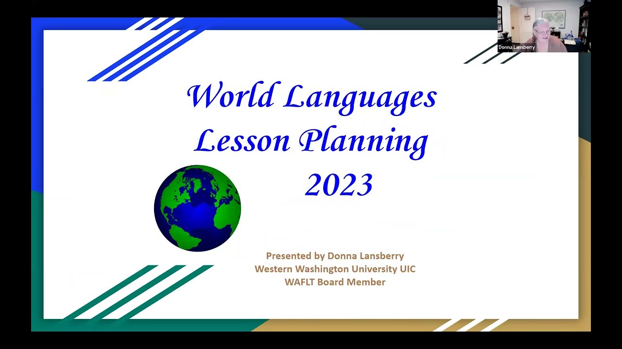 World Languages Lesson Planning 2023