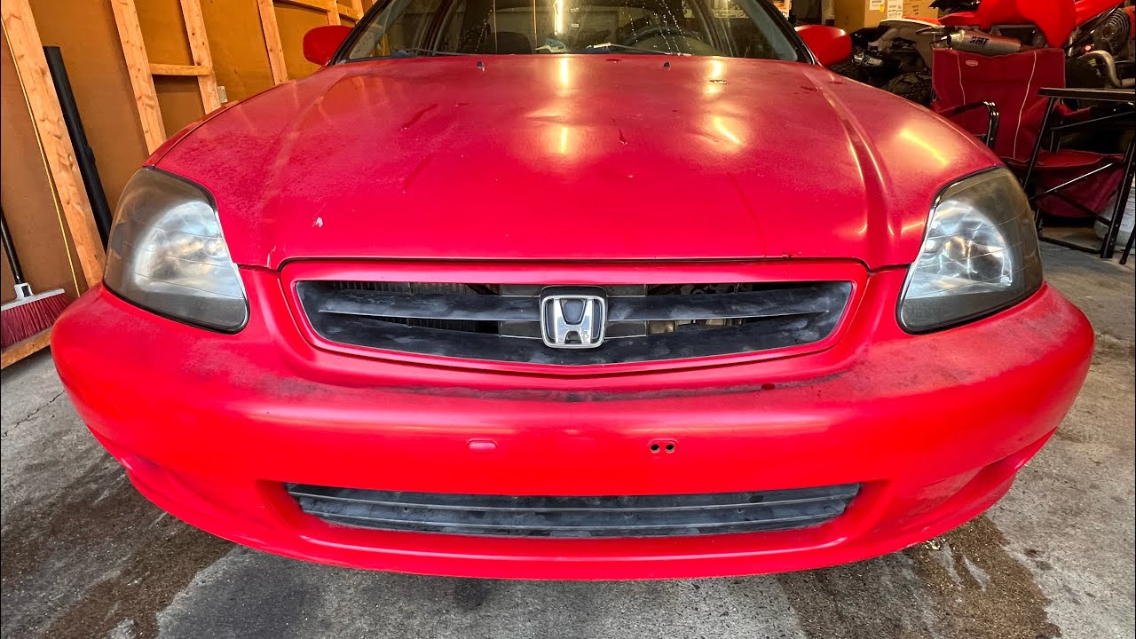 1996-2000 Honda Civic Head Light Replacement | Honda Civic Steering Air Bag Replacement