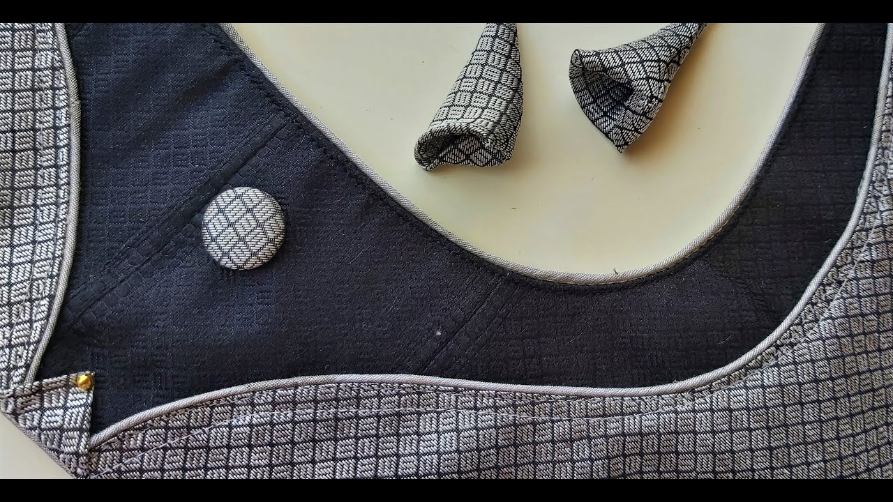 Design 273. beautiful and stylish patch work blouse design/latest trending blouse neck design