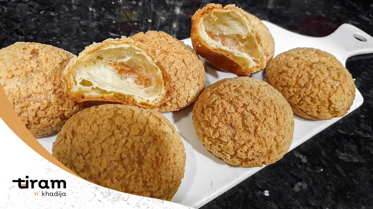 باط اشو كخاكلان pâte  á choux craquelin روعة وسهلة التحضير