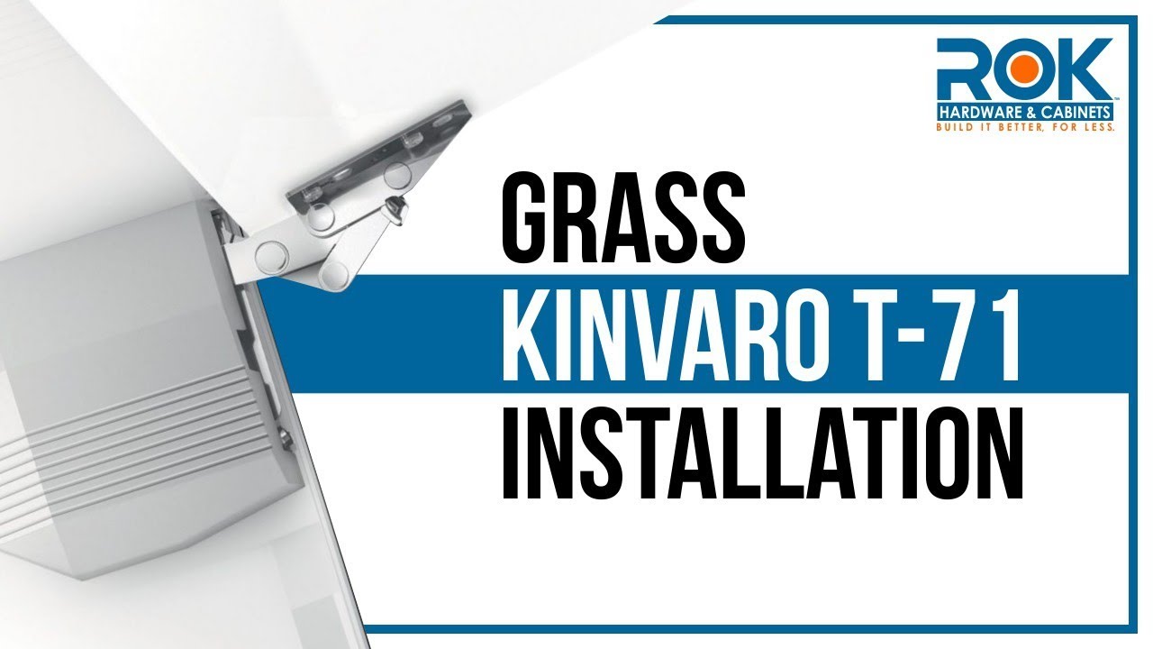 Grass Kinvaro T-71 Lift Up Flap Fitting with Soft Close Assembly and Installation