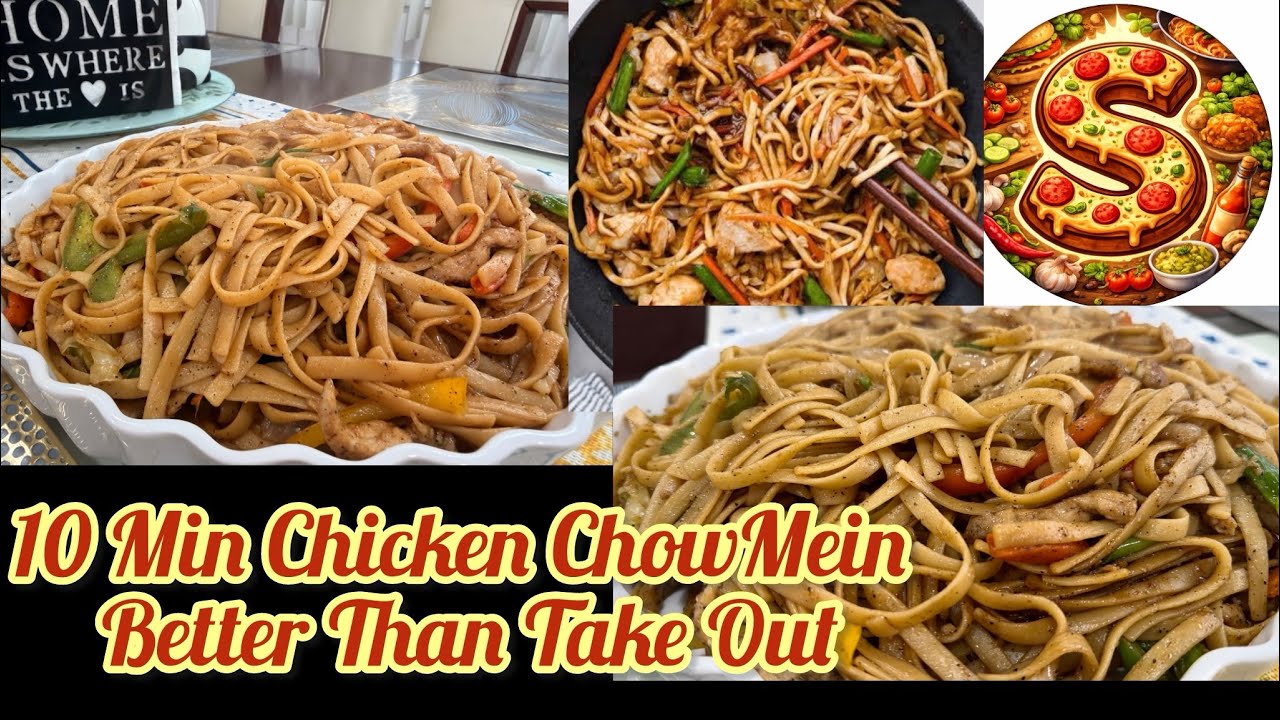 10 Minute Chicken Chow Mein | Restaurant Style Noodles | Better Then Take Out # fyp # subscribe l