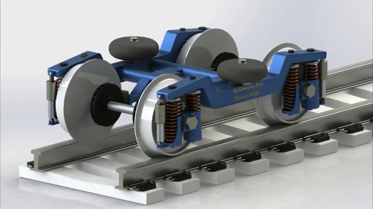 How Train Changes/Switches Track at Crossing | Solidworks Motion Analysis