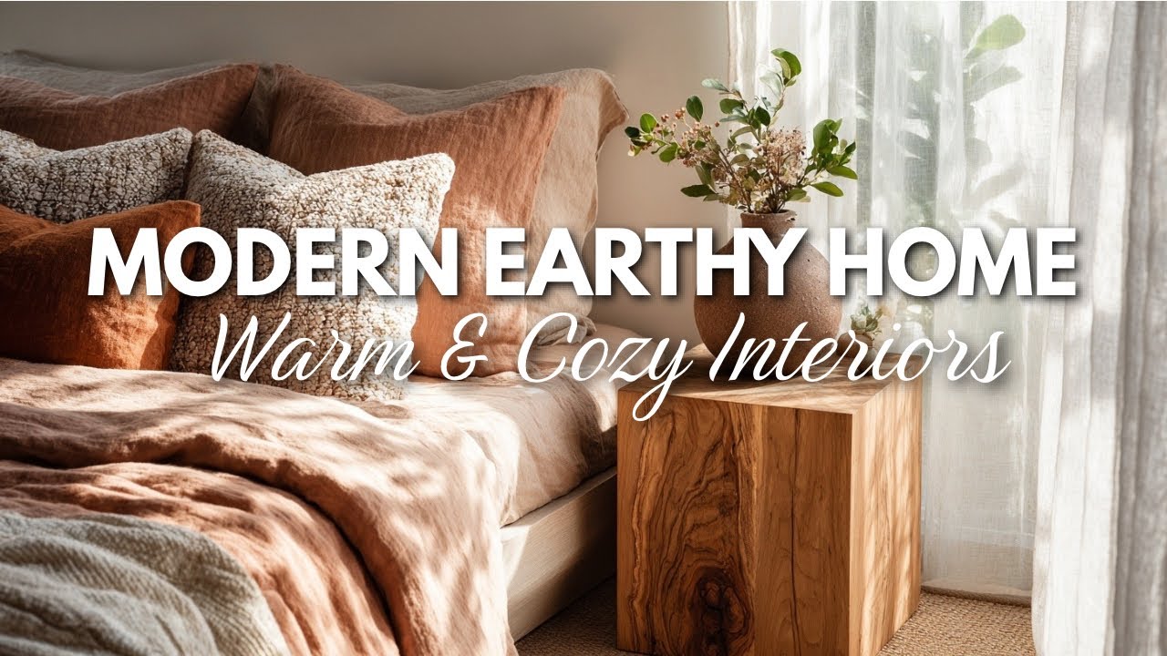 Modern Earthy Home Tour 🌿 Warm & Cozy Interior Design