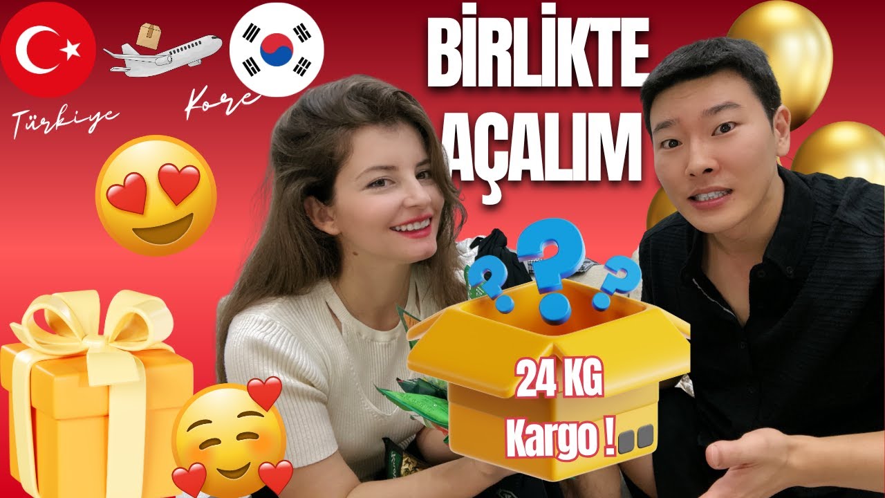Türkiye’den Kore’ye SÜRPRİZ DOLU 24 KG KOLİ 📦✨ | Koreli Eşimle Açıyoruz! 🇹🇷✈️🇰🇷 | Ne Ararsan Var! 😍