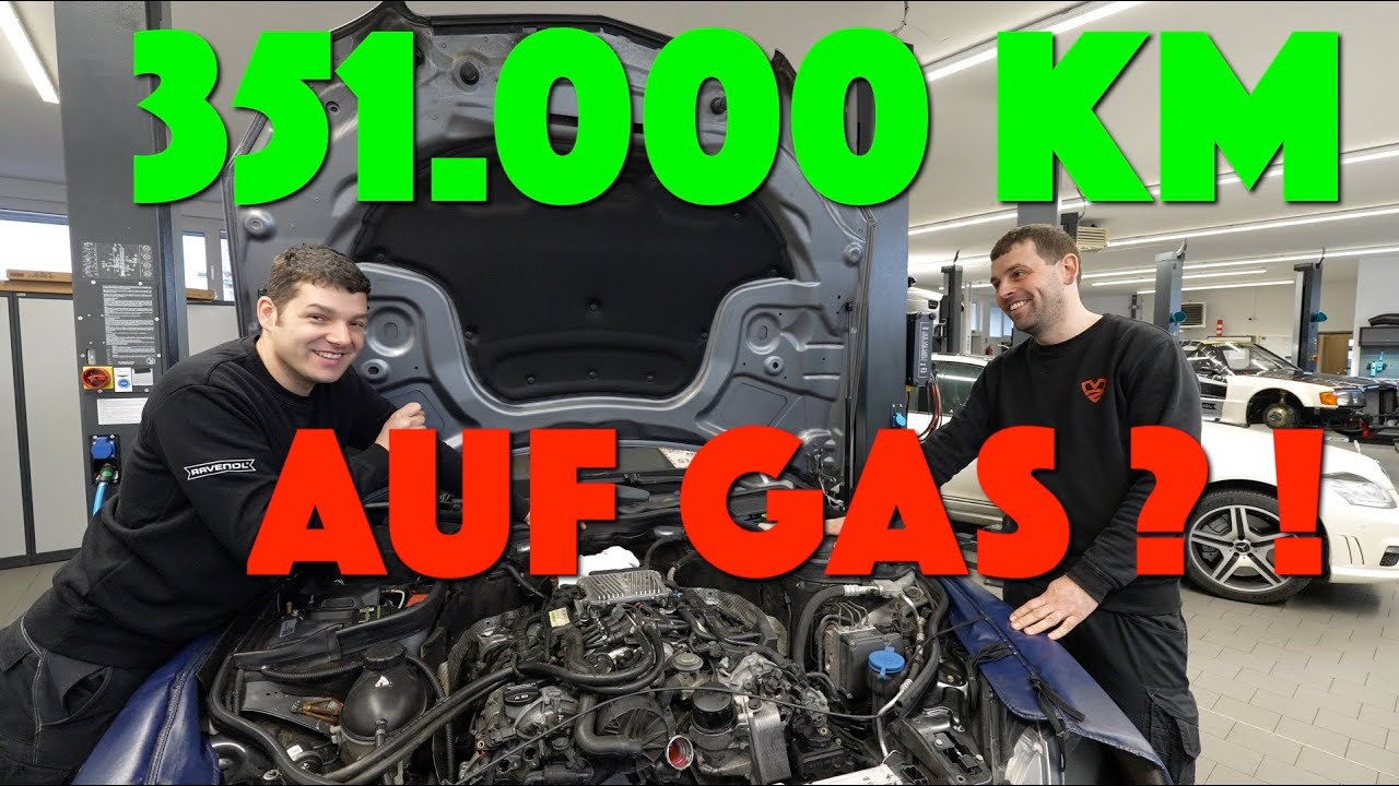 GAS E500 W212 Mercedes Motorcheck nach 350 Tkm Laufleistung LPG AMG