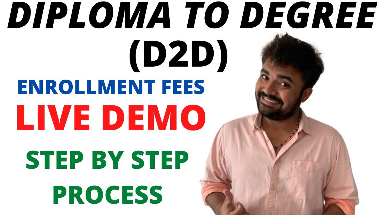 Diploma to Degree | Enrollment fees | live demo | GTU | How to pay fees