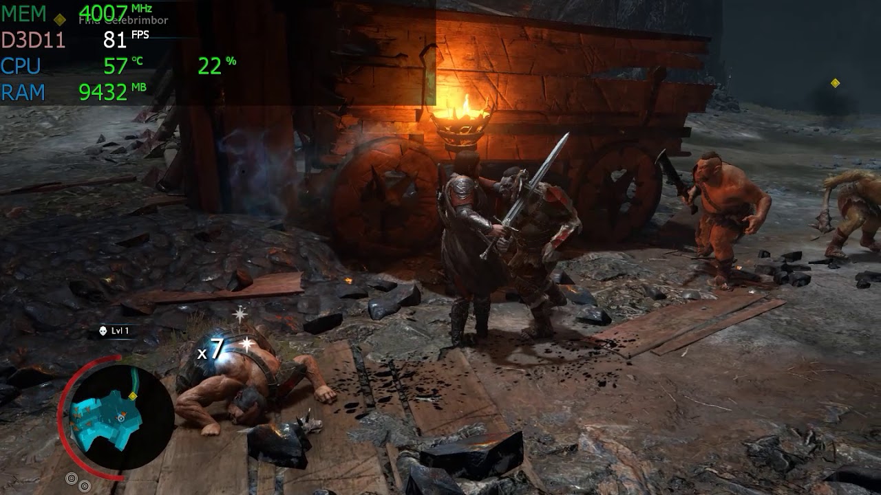 HP Z400 | GTX 1060 6gb | Intel Xeon W3690 3.46GHz | Middle-Earth - Shadow of War Benchmarks